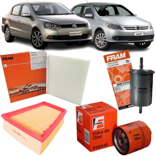 Kit Filtros Fram Volkswagen Voyage Gol Saveiro 2008 A 2016