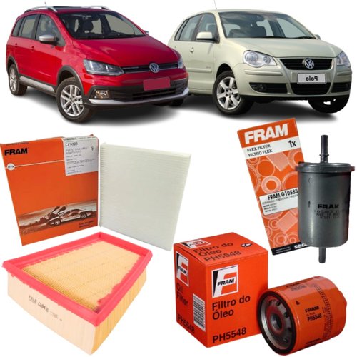 Kit Filtros Fram Volkswagen Voyage Gol Saveiro 2008 A 2016