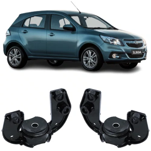 Kit Morcego Suporte Dianteiro Barra Tensora Gm Agile Montana