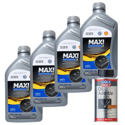 Kit Óleo Vw Original 5w40 Sintético E Oil Additive Liquimoly