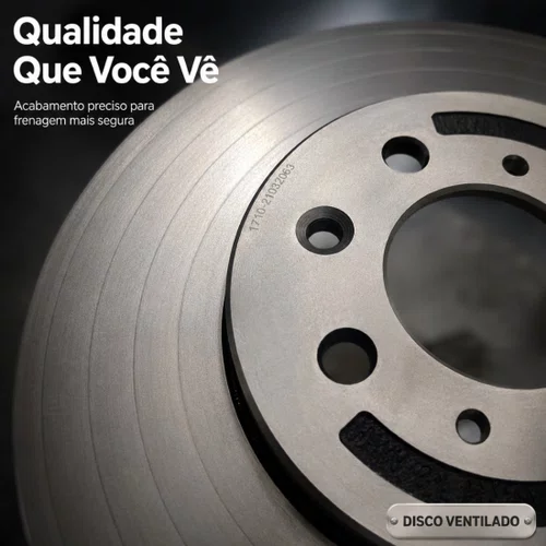 Kit Pastilha E Disco Dianteiro Honda Civic 1997 A 2006