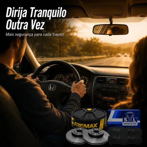 Kit Pastilha E Disco Dianteiro Honda Civic 1997 A 2006