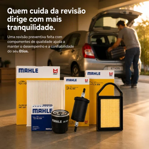 Kit Revisão 4 Filtros Etios 1.3 1.5 16v 2012 A 2016 Original