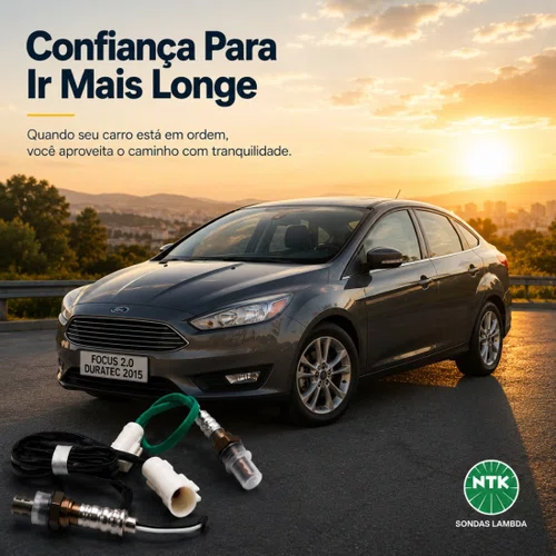 Kit Sonda Lambda Pré E Pós Ntk Para Ford Focus 2010 A 2019