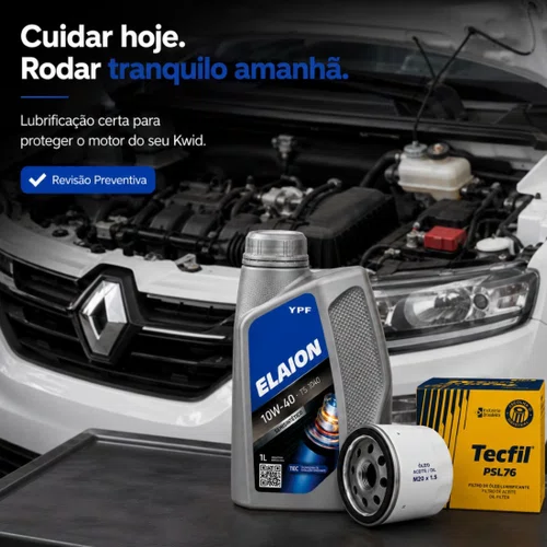 Kit Troca De Óleo Renault Kwid 1.0 3 Cilindros 2017 Á 2023