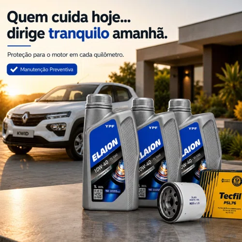 Kit Troca De Óleo Renault Kwid 1.0 3 Cilindros 2017 Á 2023