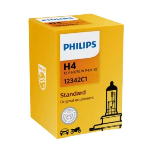 Lâmpada Farol H4 Philips Halogena 12v 60/55w Standard