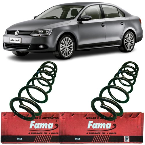 Mola Suspensão Traseira Fama Jetta Confortline 2011 A 2014