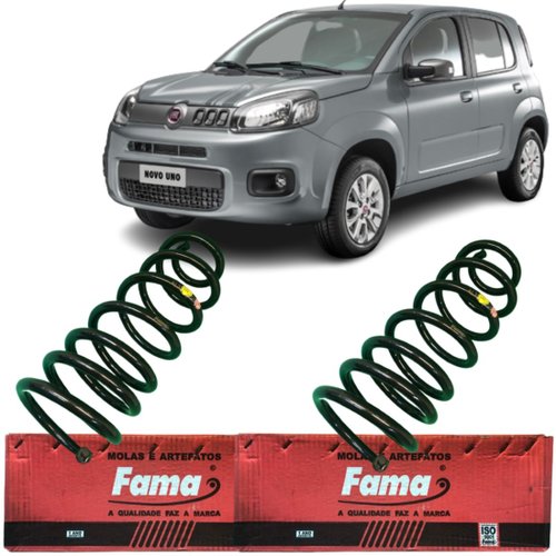 Mola Suspensão Traseira Fama Para Fiat Uno Modelo Evolution