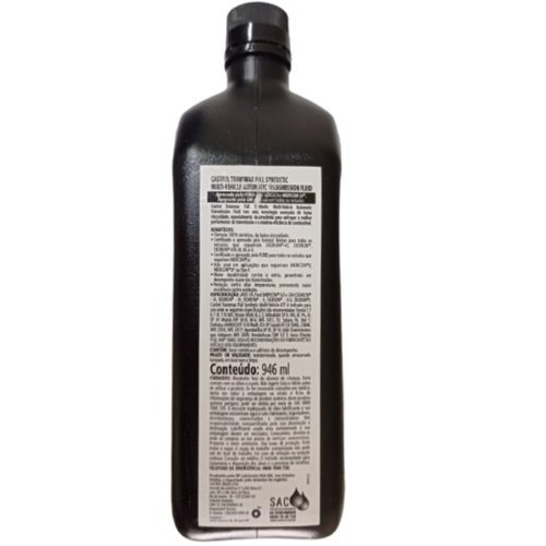 Óleo Câmbio Transmissão Automáticacastrol Transmax Synthetic