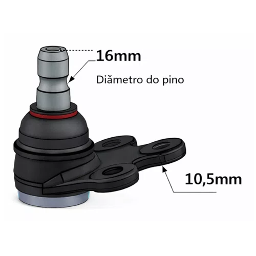 Par 2 Pivô Bandeja Dianteiro Viemar Gm Meriva 2003 2012