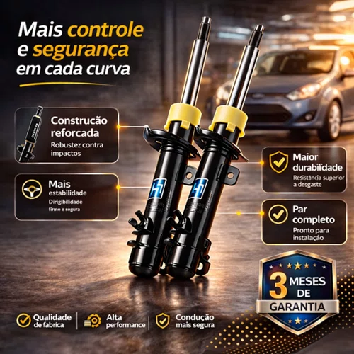 Par Amortecedor Dianteira Nakata Ford Fiesta 2002 Á 2014