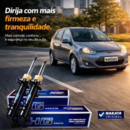 Par Amortecedor Dianteira Nakata Ford Fiesta 2002 Á 2014