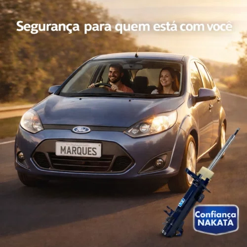 Par Amortecedor Dianteira Nakata Ford Fiesta 2002 Á 2014