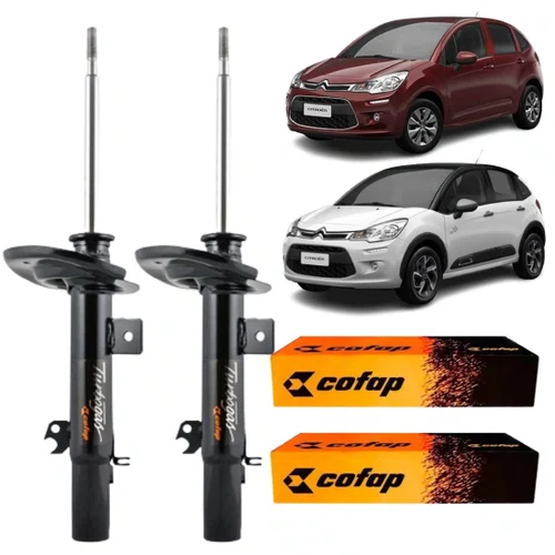 PAR AMORTECEDOR DIANTEIRO COFAP C3 2013/... CAMBIO MANUAL PAR AMORTECEDOR DIANTEIRO COFAP C3 2013/... CAMBIO MANUAL