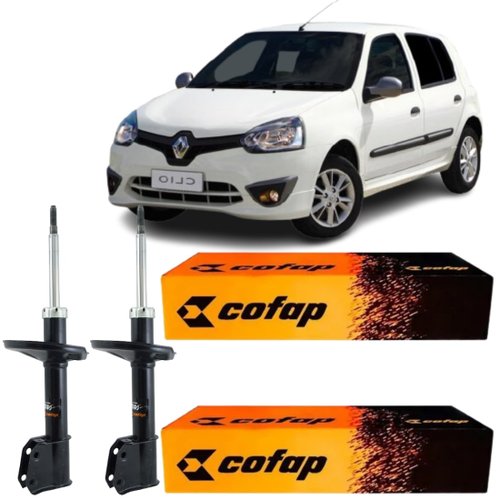 Par Amortecedor Dianteiro Cofap Renault Clio 1.0 2012 A 2016