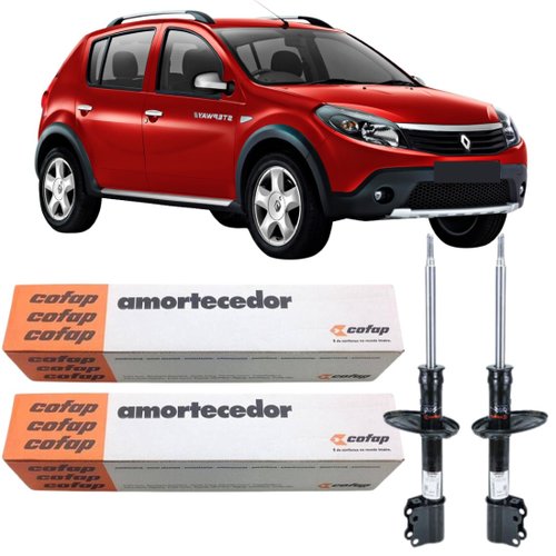 Par Amortecedor Dianteiro Cofap Sandero Stepway 2007 A 2014