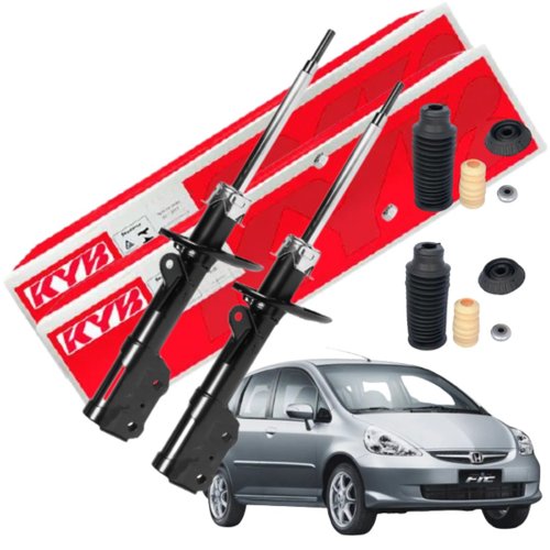 Par Amortecedor Dianteiro + Kit Amortecedor Fit 2003 A 2008