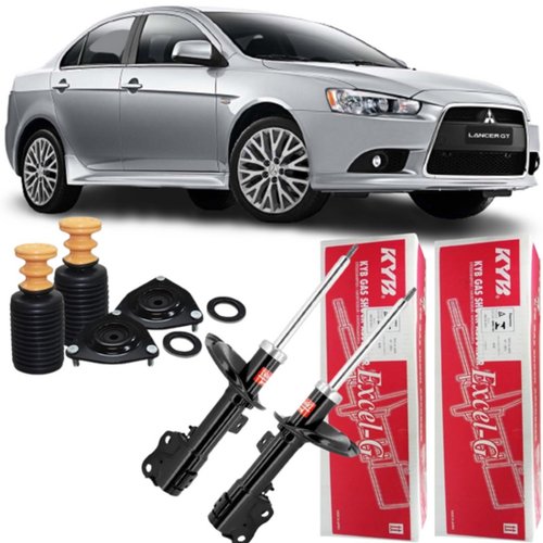 Par Amortecedor Dianteiro Kyb Com Kit Mitsubishi Lancer 2.0
