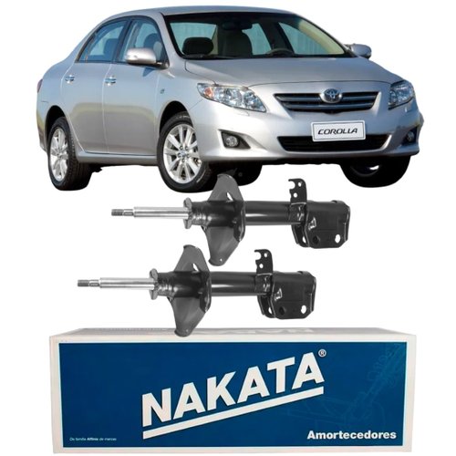 Par Amortecedor Dianteiro Nakata Para Toyota Corolla 09 A 14