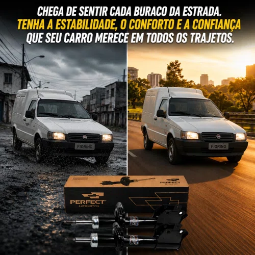 Par Amortecedor Dianteiro Perfect Uno Fiorino 1993 A 2012