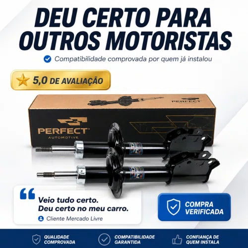 Par Amortecedor Dianteiro Perfect Uno Fiorino 1993 A 2012