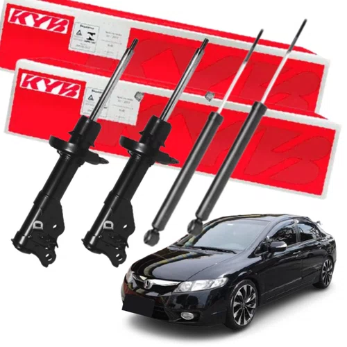 PAR AMORTECEDOR DIANTEIRO TRASEIRO KAYABA HONDA NEW CIVIC