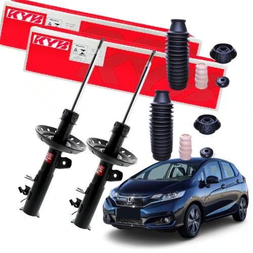 PAR AMORTECEDOR KYB + KIT HONDA FIT 2014 EM DIANTE