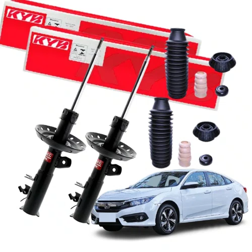 PAR AMORTECEDOR KYB + KIT HONDA FIT 2014 EM DIANTE