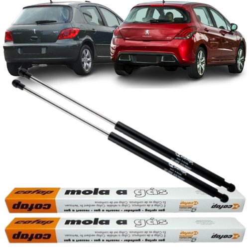Par Amortecedor Mola Gás Tampa Traseira Peugeot 307 308