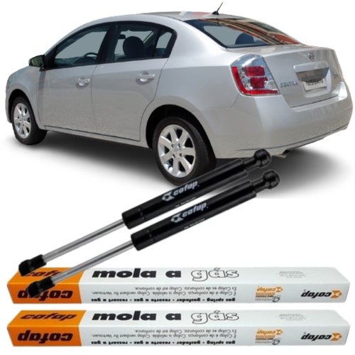Par Amortecedor Mola Gás Tampa Traseira Sentra 2008 A 2013