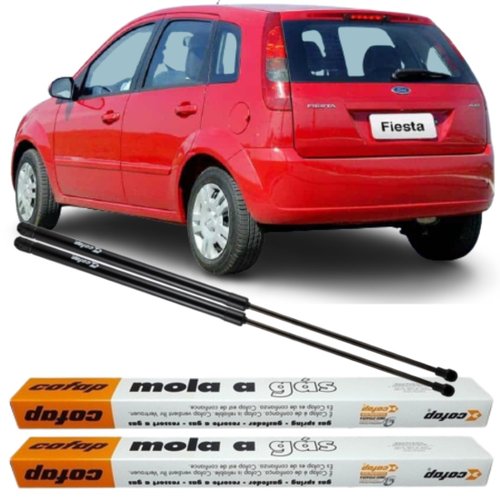 Par Amortecedor Mola Gás Tampa Traseira Fiesta Hatch 2002 A 2012