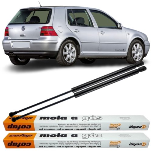 Par Amortecedor Mola Gás Tampa Traseira Vw Golf 1998 A 2007