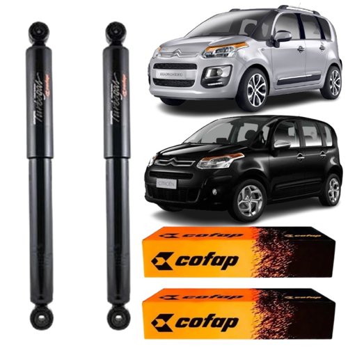 Par Amortecedor Traseiro Cofap Citroen C3 Picasso 2011 A 2015