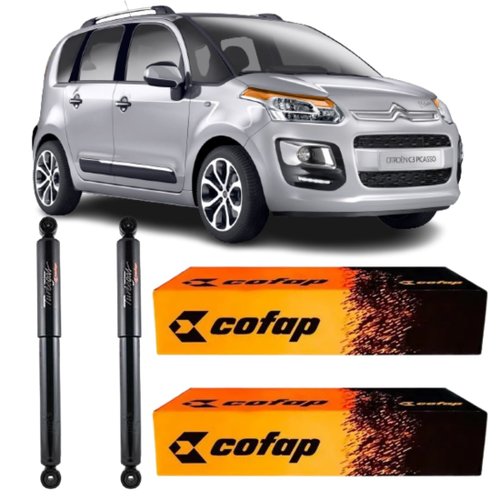 Par Amortecedor Traseiro Cofap Citroen C3 Picasso 2011 A 2015