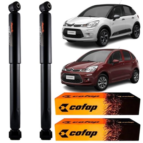 Par Amortecedor Traseiro Cofap Citroen C3 Aut 2013 A 2021