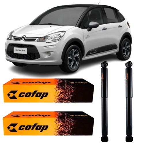 Par Amortecedor Traseiro Cofap Citroen C3 Aut 2013 A 2021