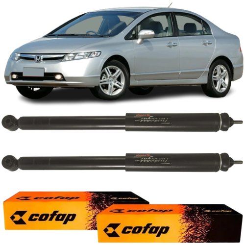 Par Amortecedor Traseiro Cofap Civic G8 1.8 2006 A 2011