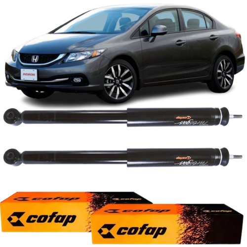 Par Amortecedor Traseiro Cofap Honda Civic G9 2012 A 2016
