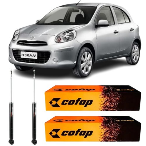 Par Amortecedor Traseiro Cofap Nissan March 2011 A 2016
