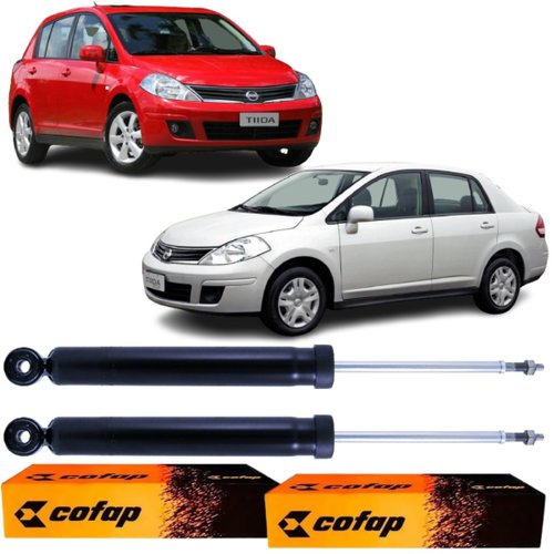 Par Amortecedor Traseiro Cofap Nissan Tiida 1.8 2007 A 2013
