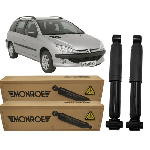 Par Amortecedor Traseiro Monroe Para 206 Sw 206 Sw Escapade