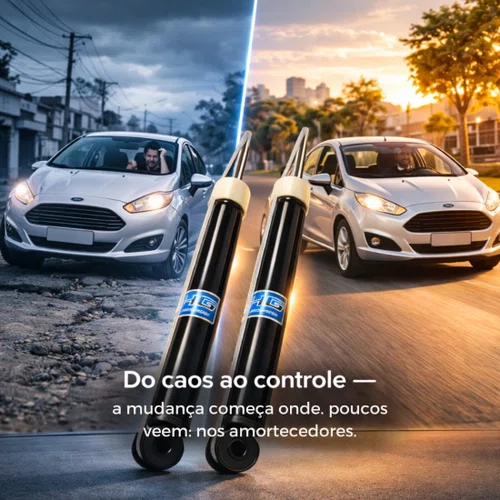 Par Amortecedor Traseiro Nakata Ford Fiesta 1.0 1.6