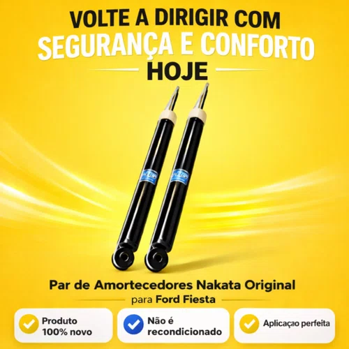 Par Amortecedor Traseiro Nakata Ford Fiesta 1.0 1.6