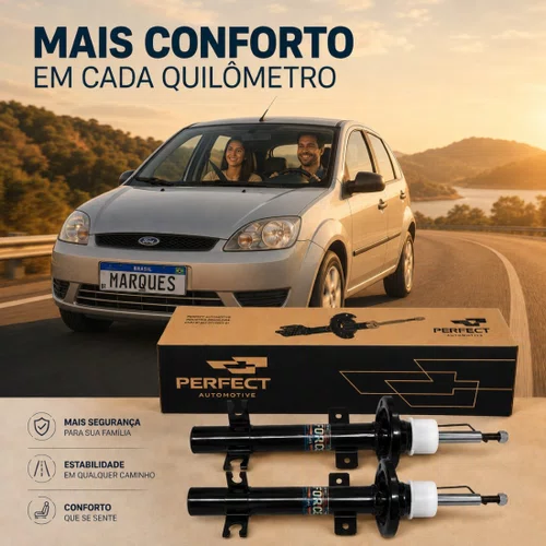 Par Amortecedores Dianteiro Ford Fiesta 2003 Á 2014