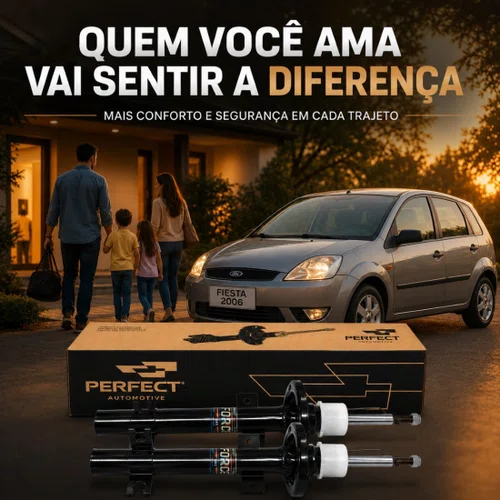 Par Amortecedores Dianteiro Ford Fiesta 2003 Á 2014
