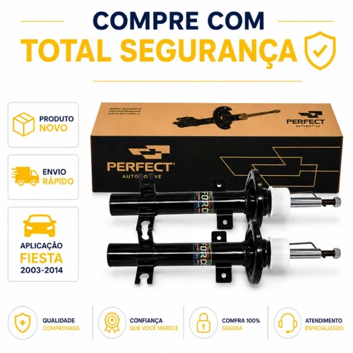 Par Amortecedores Dianteiro Ford Fiesta 2003 Á 2014