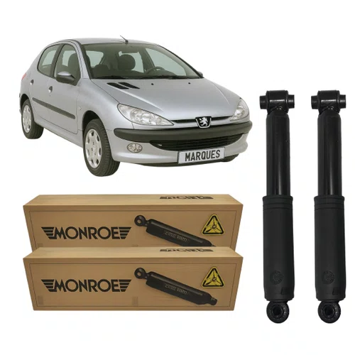 Par De Amortecedor Original Monroe Para Peugeot 206 99 A 10