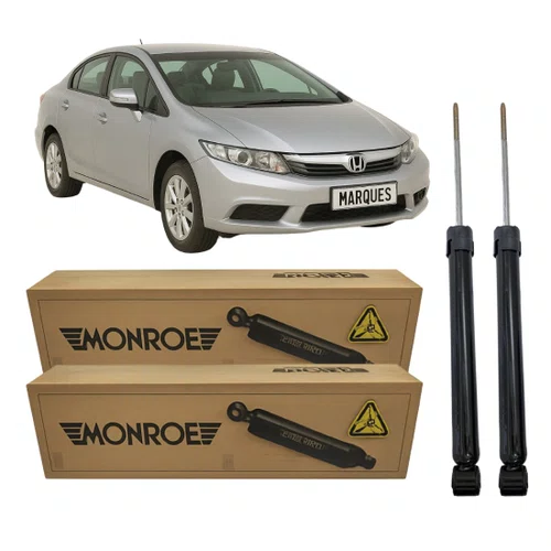 Par De Amortecedor Traseiro Monroe Para Civic 2012 A 2015 Par De Amortecedor Traseiro Monroe Para Civic 2012 A 2015