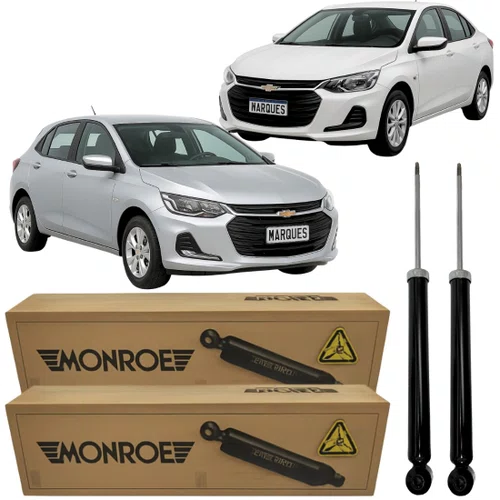 Par De Amortecedor Traseiro Monroe Para Onix Hatch E Plus